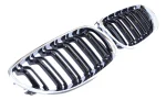 BMW E60 E61 Frontgrill Nyrer Sport Design 03-10 - Krom/Sort