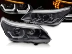 BMW E60 Forlygter NXT LED 3D U-Shape 03-07 - Sort