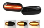 VAG Sideblink Oval Orion LED Sort LT - Dynamisk