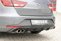 Seat Leon 5F Rieger Hækskørte V Dobbelt Afg 13- Sort ST FR