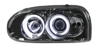 VW Golf 3 Forlygter Sonar Angeleyes Krom - CCFL