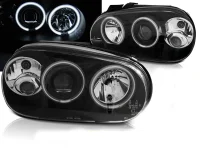 VW Golf 4 Forlygter Angeleyes Sort Sonar - CCFL