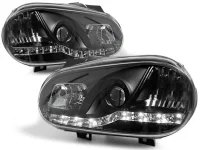 VW Golf 4 Forlygter Sonar Dayline LED - Sort