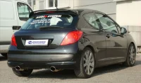 Peugeot 207 208 Sportsudstødning Rustfri Duplex ø90mm