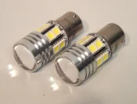 BA15S - 12V (21W) LED Hvid SMD / Cree