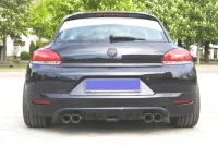 VW Scirocco Sportsudstødning Bagpotte Duplex Rustfri