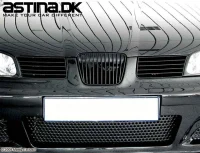 Seat Ibiza 6K2 Frontgrill Emblemfri ABS Sort