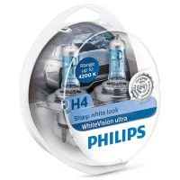 Philips Whitevision Ultra inkl. W5W - H4