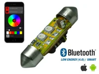 Pinolpære 38MM LED Bephos RGB - Bluetooth Farveskift