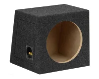 10" Subwoofer Baskasse Lukket Skrå Dyb - 20 Liter