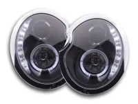 Mini Cooper 50 R52 R53 Forlygter Dayline LED Sort 01-06