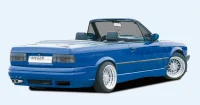 BMW E30 Rieger Styling Bagkofanger