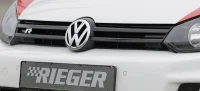 VW Golf 6 Rieger Frontgrill R Design Blank Sort