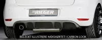 VW Golf 6 Rieger Hækskørte Carbon Look