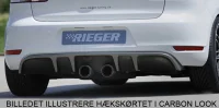 VW Golf 6 Rieger Hækskørte Center Carbon Look