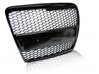 Audi A6 4F Frontgrill RS-Look Honeycomb Blanksort 04-08