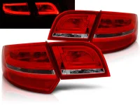 Audi A3 8P Baglygter LED DEPO Sportback Rød 04-08