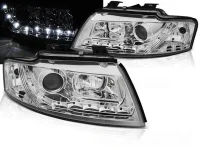 Audi A4 8H Forlygter LED JunYan Cabrio Krom 02-06