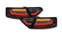 Audi A5 Baglygter LED Light Tube Sort / Mørk 07-11