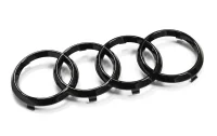 Audi Logo Sorte Ringe FRONT - A6 A7 A8 Q2 Q8