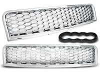 Audi A4 B6 Frontgrill Emblemfri Krom 01-05 (8E) RS Design