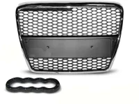 Audi A6 4F Frontgrill RS-Look Honeycomb Krom 04-08