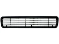 Audi 80 B4 Frontgrill Emblemfri Sort/Krom 91-94