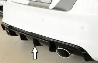 Audi A3 S3 8V 8VA Rieger Diffuser Blanksort - S-Line H+V Afg.