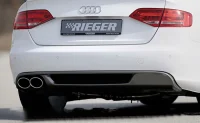 Audi A4 B8 Rieger Diffuser Venstre Afgang 08-11 - Carbon Look