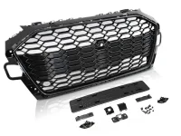 Audi A4 B9 Frontgrill RS4-Look Honeycomb Blanksort 20-