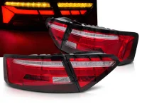 Audi A5 B8 Baglygter Sonar LED DYN 11-16 - Rød/Klar - OE Halogen