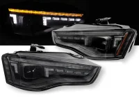 Audi A5 B8 Forlygter Sonar LED DYN 11-16 - Sort - D3S