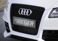 Audi A5 Rieger Frontgrill Emblemfri Blanksort OE inkl. S5 RS5