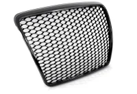 Audi A6 4F Frontgrill RS-Look Honeycomb Blanksort 09-11