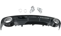 Audi A6 4G ABS Diffuser inkl Afgangsrør RS6 Style 15-18