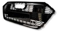 Audi A7 4K Frontgrill RS-Look Honeycomb 18-21 - Blanksort - ACC