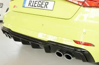 Audi A3 8V Rieger Diffuser Blank Sort - S3 8V