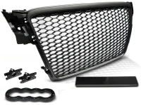 Audi A4 B8 Frontgrill RS-Look Honeycomb Sort 08-11