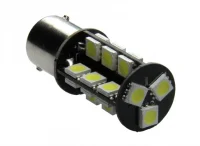 BA15D 12V P21/5W 27xSMD LED Xenon Hvid - Canbus