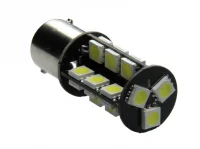 BA15D - 12V (21/5W) 24xSMD LED Rød