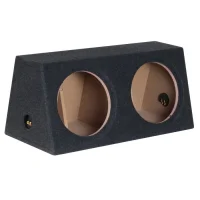 2x12" Subwoofer Baskasse Lukket Skrå - 2x30 Liter