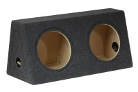 2x10" Subwoofer Baskasse Lukket Skrå - 2x20 Liter