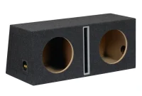 2x10" Subwoofer Baskasse Bass Reflex Skrå - 2x35 Liter