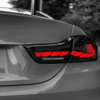 BMW 4-Serie Baglygter Fuld LED Animeret - Sort