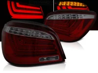 BMW E60 Baglygter JY LED Light Tube 07-10 Rød / Mørk