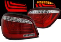 BMW E60 Baglygter LED Light Tube JY Rød / Klar 03-07