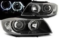 BMW E90 E91 Forlygter Angeleyes DEPO LED 05-11