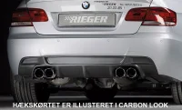 BMW E92 E93 Rieger Diffuser M-Tec t. Org Udstødning 335i