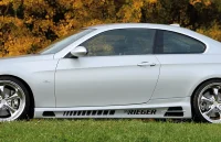 BMW E92 E93 Rieger Sideskørter Coupe / Cabrio Sort 06-