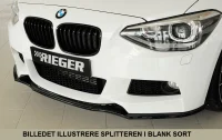 BMW F20 F21 Rieger Styling Frontsplitter M-Tech Blanksort 11-15